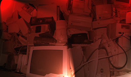 Cimetière d'ordinateurs.