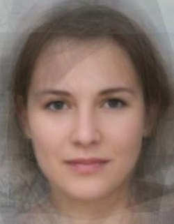 visage type d'une femme française